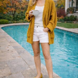 Sunshine Yellow crochet flats with